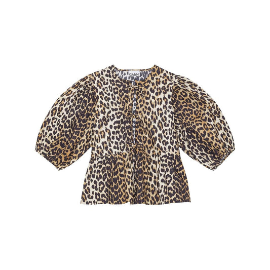 GANNI Shirts Brown