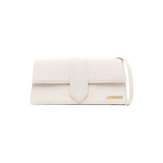 JACQUEMUS Le Bambino linen shoulder Bag Grey