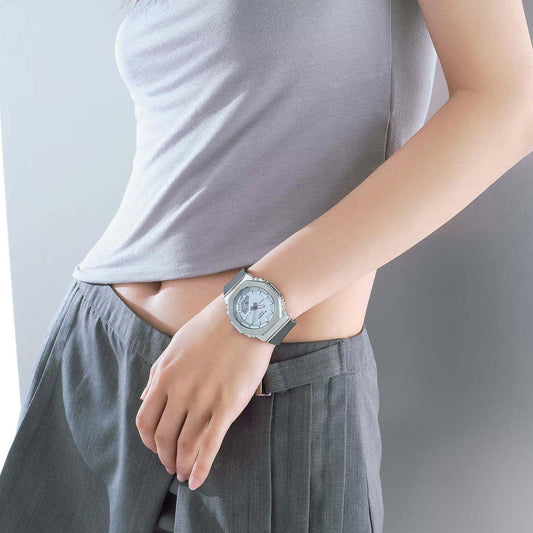 CASIO G-SHOCK Mod. MINI OAK G-STEEL LIGHT BLUE WATCHES CASIO G-SHOCK Gray