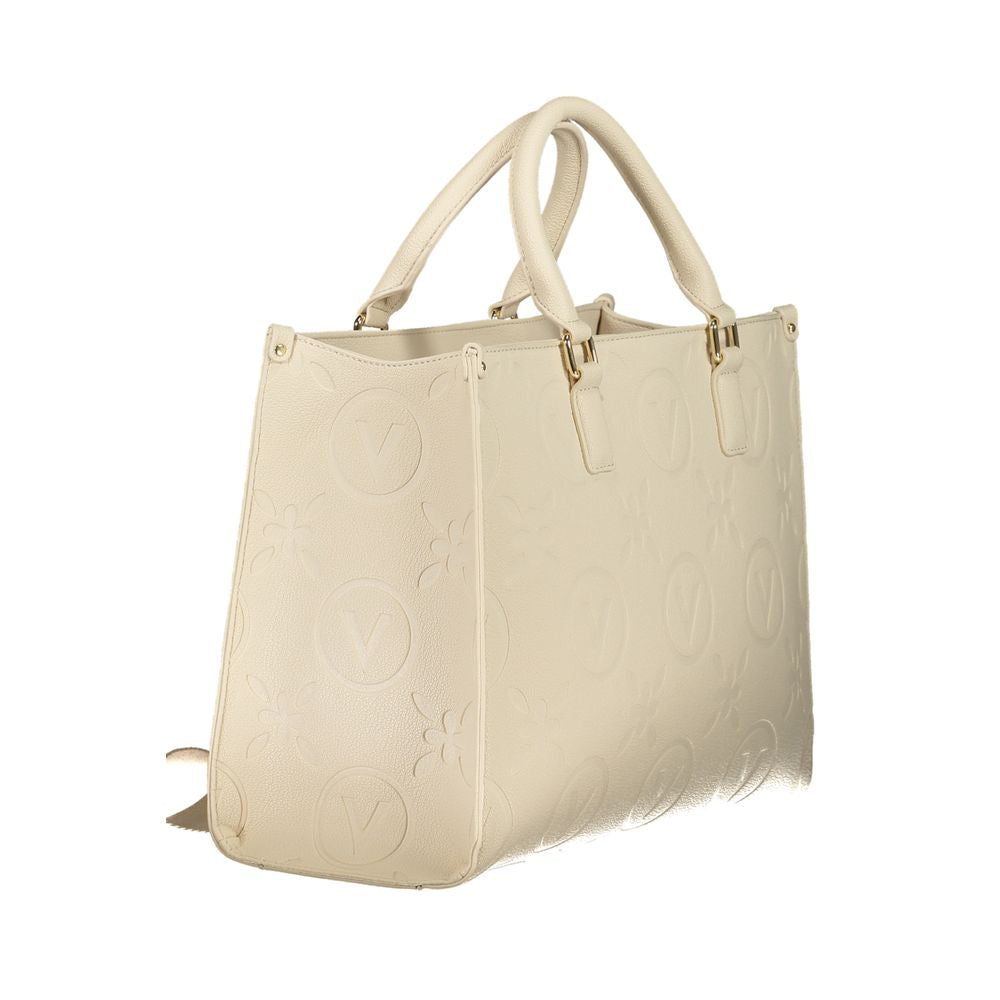 Front view with bag zipped and handles upright.